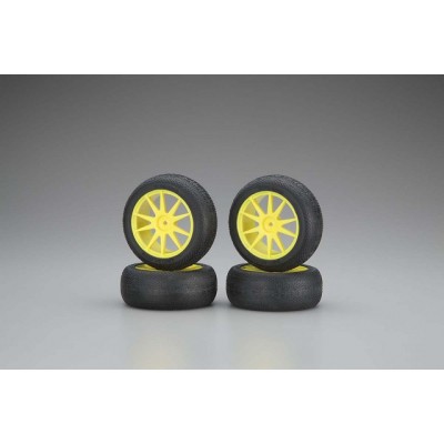 TIRE MICRO-X WITH YELLOW WHEEL / MINI INFERNO