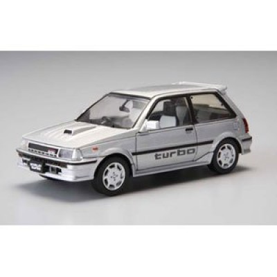 TOYOTA STARLET TURBO-S ( 1986 ) BLACK - 1/43 SCALE - DISM AOSHIMA