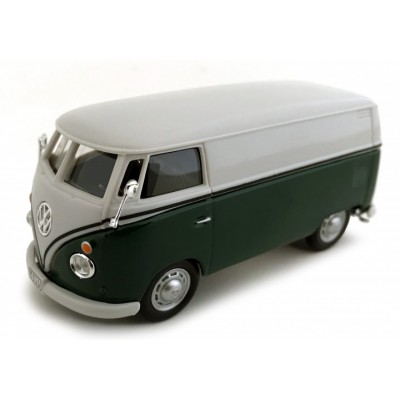 VW T1 VAN BUS ( GREEN/WHITE ) - 1/43 SCALE - CARARAMA 60344A