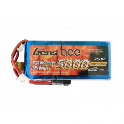 7.4V 5000MAH RX/TX LIPO BATTERY PACK ( FUTABA TYPE PLUG ) - LENGTH : 96 mm