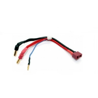 2S LIPO CABLE - T-PLUG / 5mm  / JST FOR HARD CASE LIPO BATTERY - CHARGE AND DRIVE