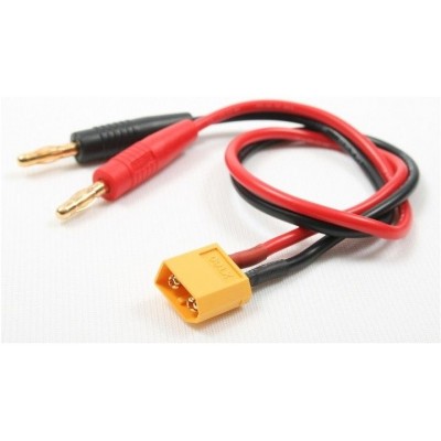 XT60 ADAPTER - 4mm BANANA PLUGS WITH 30cm WIRE ( XT-60 )