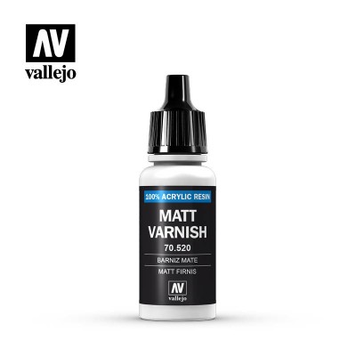 MATT VARNISH - 17ml - 100% ACRYLIC RESIN - VALLEJO 70.520