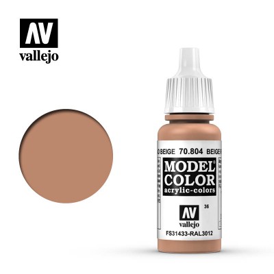 BEIGE RED - MODEL ACRYLIC COLOR 17ml - VALLEJO 70.804 - FS31433 - RAL3012