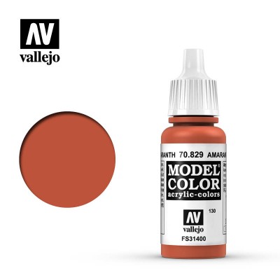 AMARANTH RED - MODEL ACRYLIC COLOR 17ml - VALLEJO 70.829