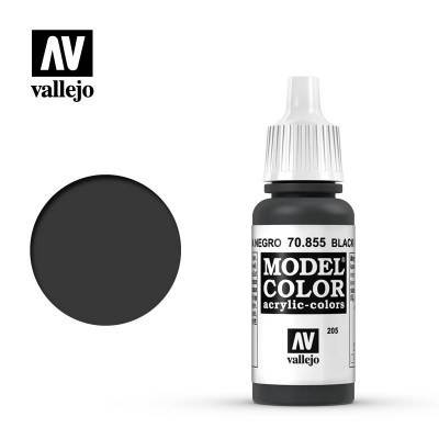 BLACK GLAZE - MODEL ACRYLIC COLOR 17ml - VALLEJO 70.855