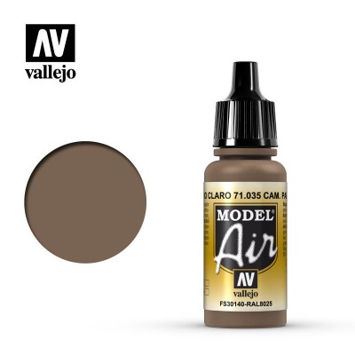 CAMOUFLAGE PALE BROWN - FS30140 / RAL8025 - MODEL AIR 17ml - VALLEJO 71.035