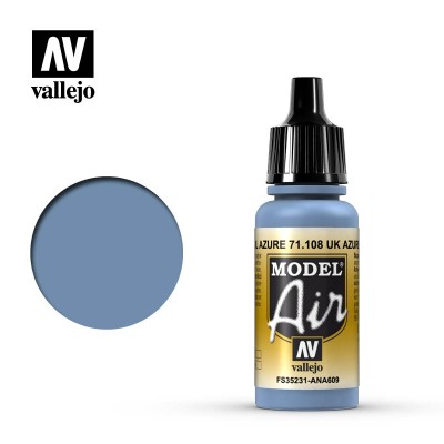 UK AZURE BLUE - FS35231 - MODEL AIR 17ml - VALLEJO 71.108