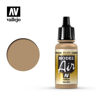 CAMOUFLAGE BROWN - RAL8020 - MODEL AIR 17ml - VALLEJO 71.117