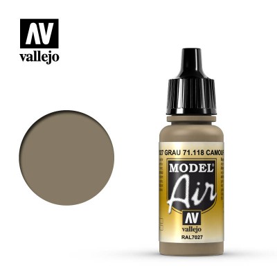 CAMOUFLAGE GREY - RAL7027 - MODEL AIR 17ml - VALLEJO 71.118