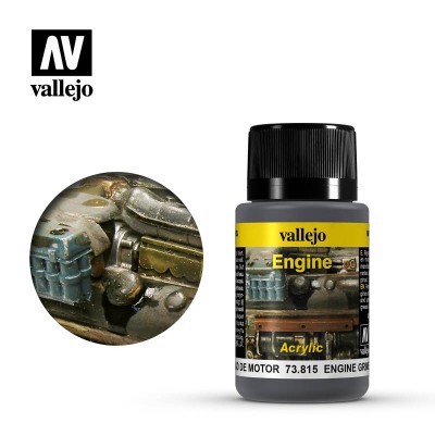 WEATHERING ENGINE EFFECTS 40ml - ENGINE GRIME - VALLEJO 73.815