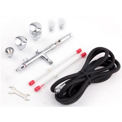 DUAL ACTION AIRBRUSH SET ( GRAVITY ) WITH 3 CUPS / 3 NOZZLES - FENGDA FE-183K