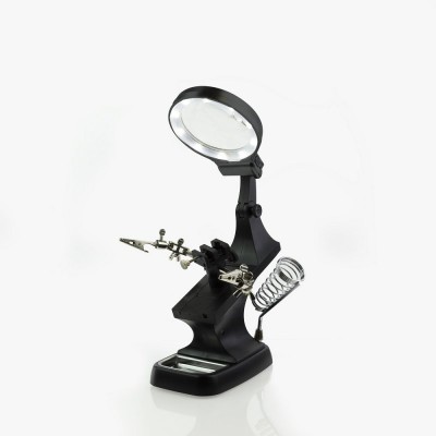 2 IN 1 LED MAGNIFIER  ( DIAM. 72mm ) WORKSTATION WITH USB CABLE - MODELCRAFT
