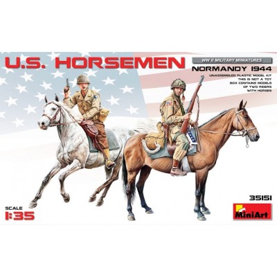 U.S. HORSEMEN ( NORMANDY 1944 ) - 1/35 SCALE - MINIART