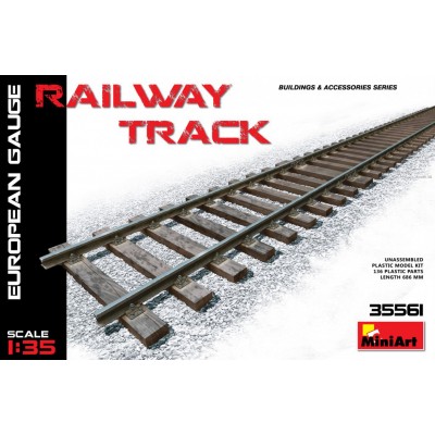 RAILWAY TRACK. EUROPEAN GAUGE - 1/35 SCALE - MINIART 35561