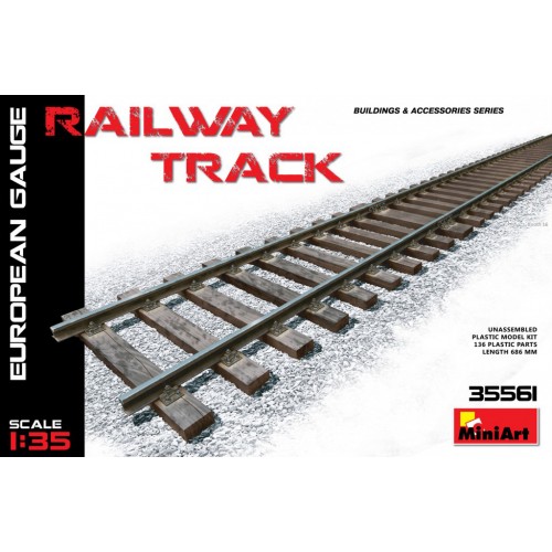 European Gauge 1/35 Scale Miniart 35561 Railway Track 
