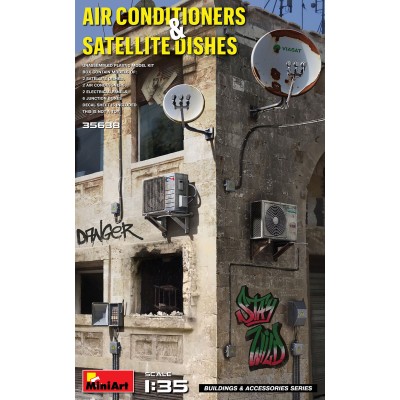 AIR CONDITIONERS & SATELLITE DISHES - 1/35 SCALE - MINIART 35638