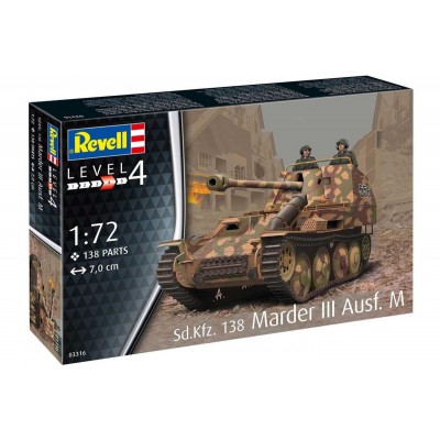 SD.KFZ. 138 MARDER III AUSF. M  - 1/72 SCALE - REVELL 03316