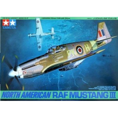 NORTH AMERICAN RAF MUSTANG III - 1/48 SCALE - TAMIYA 61047
