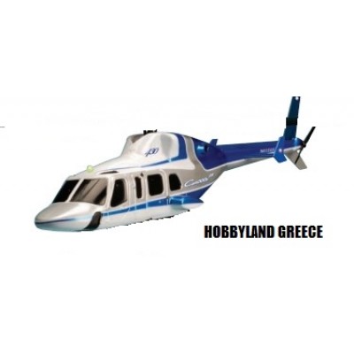 CARBOON DX BMI - FUSELAGE BELL 430 BLUE WITH BODY MOUNT SUPPORT