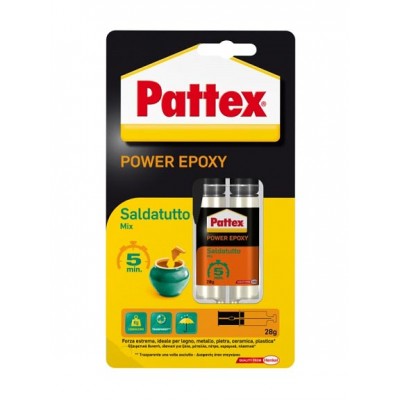 POWER EPOXY PATTEX 28 GR. SALDATUTTO MIX 5 MIN.