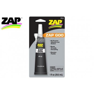 ZAP-GOO - BODY REPAIR - 29.5ml (1 fl oz.) - GLUE TO REPAIR BROKEN LEXAN BODIES