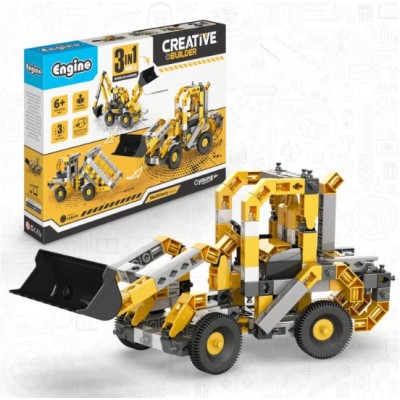 CREATIVE BUILDER WHEELED LOADER MACHINERY SET - ENGINO