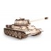 TANK T-34 - 600 PCS - mechanical 3D-puzzle with rotating turret, movable hatches and rolling wheels