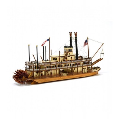 KING OF MISSISSIPPI STEAMBOAT 1/80 SCALE - LENGTH 66 CM - ARTESANIA 22515